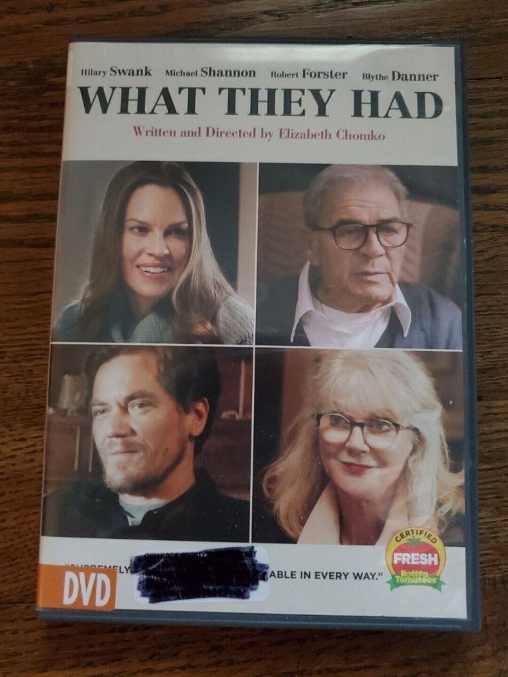 What They Had DVD VERY GOOD Ex-library